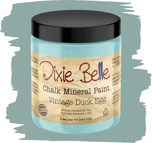 Miniatura 411 de Dixie Belle Paint Company - Pintura con acabado de tiza para muebles, color negro (Caviar), 1 galón, 128 fl oz, pintura mineral color rosa intenso