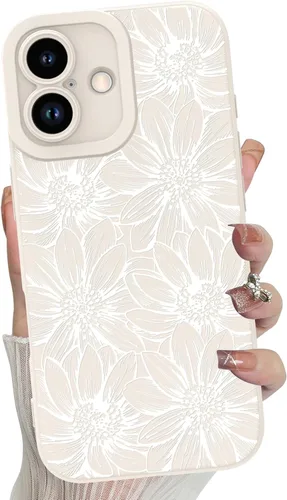 Miniatura 81 de MZELQ Funda para iPhone 17 Pro 2025, diseño de girasoles de silicona, flores florales, protección de cámara, funda delgada y suave para teléfono