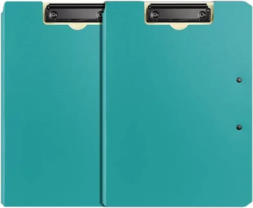Carpeta de archivos, 2 unidades, portapapeles plegable, A4, clip de firma de contrato, organizador de documentos multifuncional, carpeta