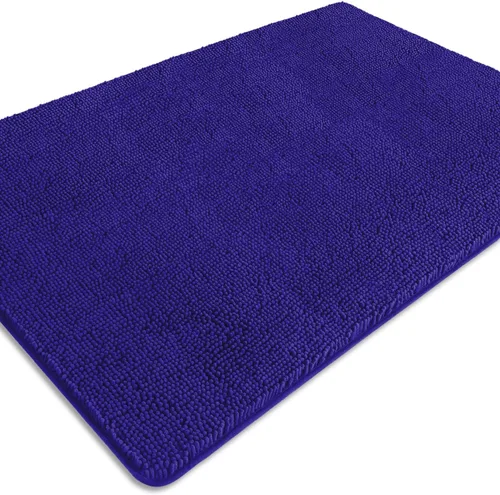 Miniatura 349 de Alfombra de baño pequeña de 12 x 18 pulgadas, lavable y absorbente, antideslizante, alfombra de baño de felpilla gruesa y suave para baño, ducha