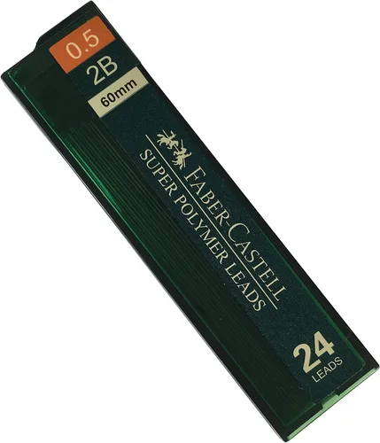 Miniatura 2 de Faber-Castell Recambios de lápiz mecánico 2B de 0.020 in (96 cables, 4 tubos de 24 minas cada uno)