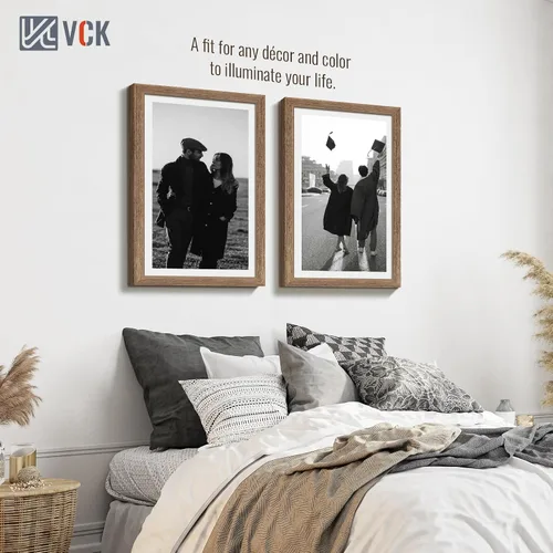 Miniatura 161 de VCK Marcos para póster de madera maciza de 22.375 x 34 pulgadas, marco de fotos A1 negro con montaje en pared, paquete de 3