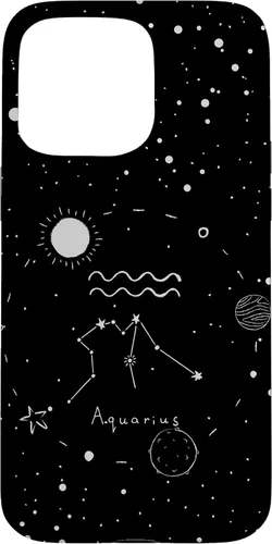 Miniatura 30 de Funda estética con signo del zodiaco celestial para iPhone 12 mini Acuarario