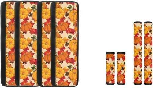 Miniatura 19 de DISNIMO Fundas para manija de puerta de refrigerador con calabaza otoñal, 8 piezas Kithchen para nevera, microondas, horno, lavavajillas, protector