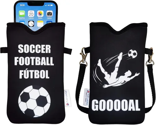Miniatura 39 de Tainada Funda Estuche Bolsa de Neopreno para Teléfono para Hombres y Mujeres con Correa Cruzada/Cordón para el Cuello para iPhone 17/16/15 Pro Max