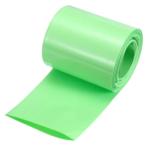 Miniatura 50 de MECCANIXITY Envoltura de Batería de PVC Termorretráctil de 127 mm de Diámetro 200 mm Plana 10 Pies (3 metros) Negra con Buena Aislación para Paquete