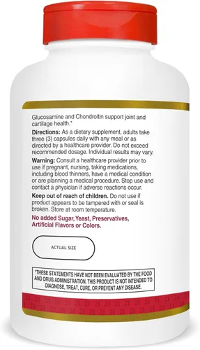 Miniatura 6 de 21st Century Glucosamina Condroitina 500/400mg - Doble Fuerza, cp 210 Recuento