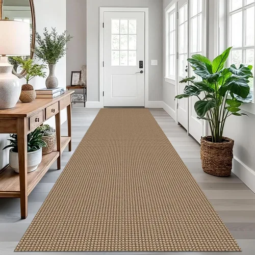 Miniatura 167 de EARTHALL Alfombra de pasillo 3x14 pies, alfombras lavables extra largas para pasillos, tejidas, antideslizante, alfombra trenzada para entrada