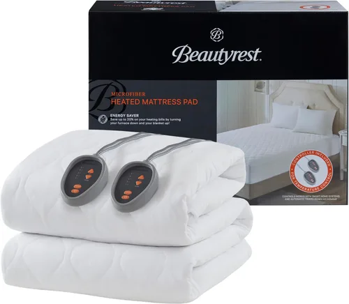 Miniatura 12 de Beautyrest - Funda calefactable para colchón de mezcla de algodón con tecnología de confort seguro - Funda eléctrica acolchada de lujo con bolsillo