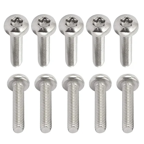 Miniatura 24 de DTGN Tornillos Torx de cabeza plana M1.0.236x0.118 in (DXL), paquete de 20, buenos para maquinaria, sujetadores de seguridad Torx de acero