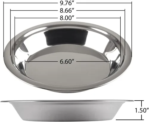 Miniatura 2 de Lindy's - 5M871 Lindy's Acero inoxidable 9 pulgadas bandeja para tartas, Plata