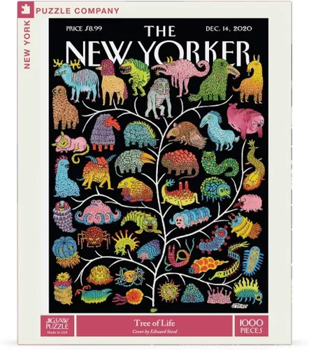Miniatura 3 de New York Puzzle Company - Árbol de la vida neoyorquino - Rompecabezas de 1000 piezas para noches de juego familiares por Edward Steed Árbol