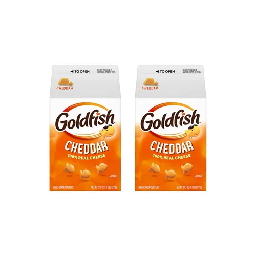 Miniatura 12 de Goldfish Galletas de queso cheddar, horneadas con grano entero, caja de 27.3 onzas