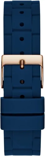 Miniatura 3 de Guess Reloj para mujer de tono dorado + icónico resistente a manchas rojas de silicona