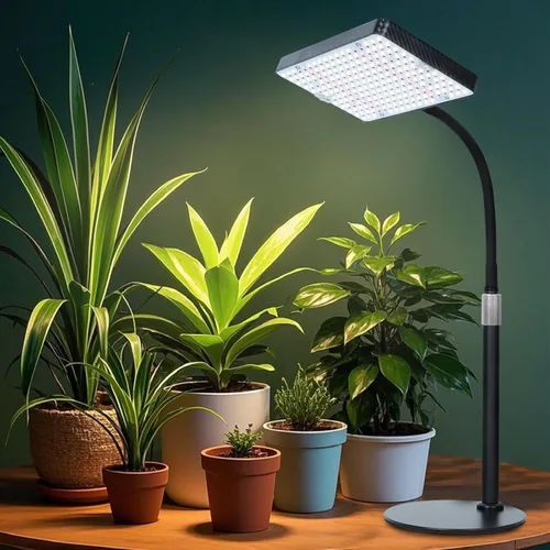 Miniatura 8 de FECiDA Luces de cultivo para plantas de interior de espectro completo, luz de crecimiento de escritorio, temporizador de 4/8/12 horas, lámpara