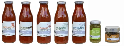 Miniatura 3 de Compagnia Sanremo Pasta Sauce Sanremo - Salsa italiana de pasta fresca de tomate y trufa, 100% ingredientes italianos frescos, sin OMG, 17.6 onzas