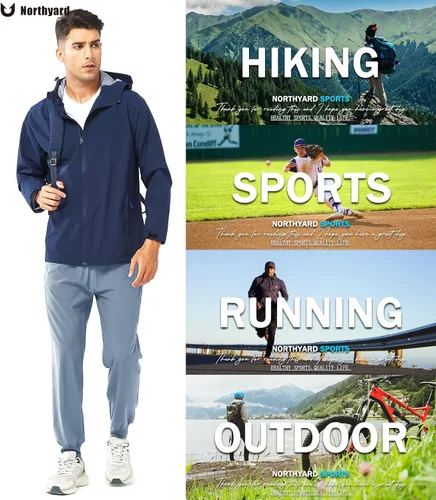 Miniatura 6 de NORTHYARD Pantalones deportivos para correr para hombre, ligeros, de secado rápido, para gimnasio, deportes activos, entrenamiento en pista