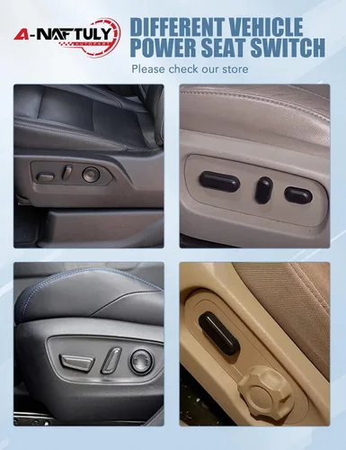 Miniatura 7 de Interruptor de asiento eléctrico de 6 vías de repuesto para Ford Mustang F150 F250 F350 Explorer Escape Lincoln y más, interruptor de ajuste