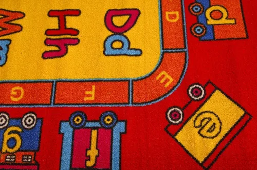 Miniatura 2 de Abc Shapes tapete para niño con diseño de letras para aprendizaje del alfabeto, Nylon