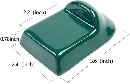 Dracarys - Zapatos de cerámica para barbacoa para huevos grandes de color verde, zapatos de parrilla verdes con base de huevo, accesorios utilizados