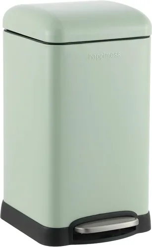 Miniatura 13 de happimess HPM1012H Betty Retro Mini - Cesta de basura con apertura mediante pedal de 3.2 galones, resistente a las huellas dactilares, moderna