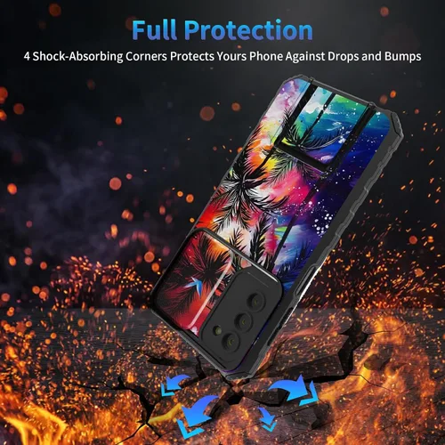 Miniatura 465 de Funda para Samsung Galaxy S22 Ultra 5G, Galaxy S22 Ultra con cubierta de cámara deslizante, funda resistente de doble capa con función atril Black