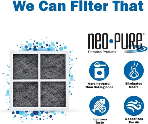 Miniatura 2 de Neo-Pure Reemplazo del filtro de aire del refrigerador LT120F, reduce los olores y mantiene el aire fresco, fácil instalación. Reemplaza ADQ73214402