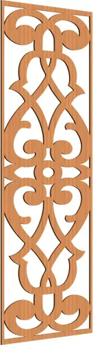 Miniatura 143 de 9 3/8"W x 24 3/8"H x 1/4"T Bellaire Decorativos Paneles de pared de madera calado, abedul