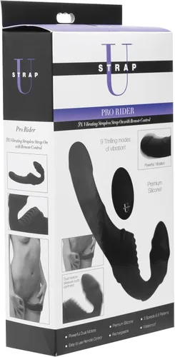Miniatura 8 de Pro Rider 9X Correa de silicona vibratoria sin tirantes con control remoto