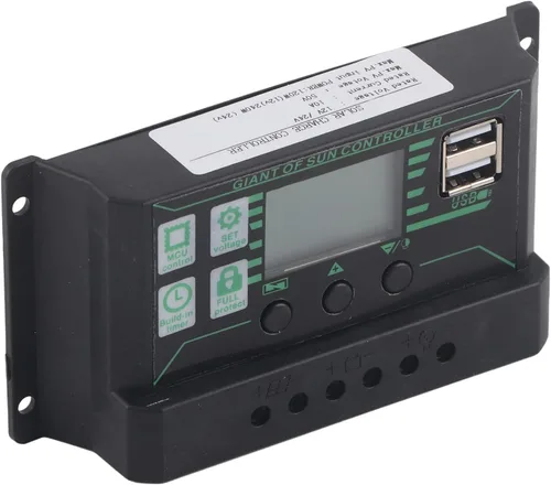 Miniatura 7 de Diydeg Kit de panel solar, módulo fotovoltaico totalmente monocristalino de 250 W, kit de inicio de panel solar con controlador PWM de 10 A, 12 V
