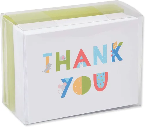 Miniatura 4 de American Greetings Tarjetas de agradecimiento con sobres, iconos de bebé (50 unidades)