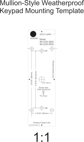 Miniatura 3 de Seco-Larm SK-2323-SDQ - Paquete de 2 teclados de acceso digital resistentes a la intemperie, estilo Mullion, 1010 códigos de usuario, relés dobles