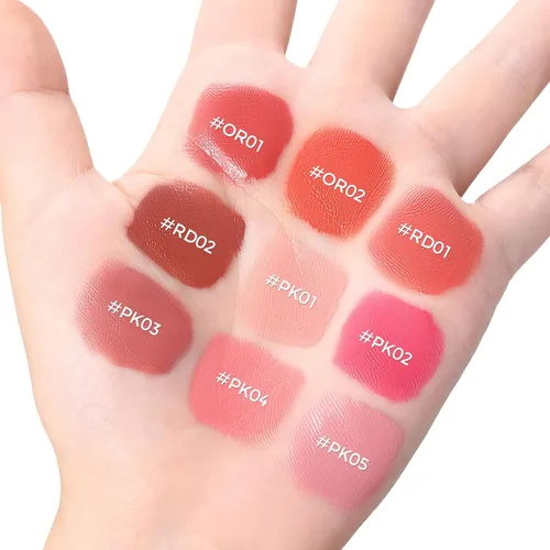 Miniatura 5 de FOCALLURE Rubor líquido en crema sedosa, deja un aspecto de maquillaje mate y rocío, fácil de aplicar y crear un rubor natural, maquillaje facial