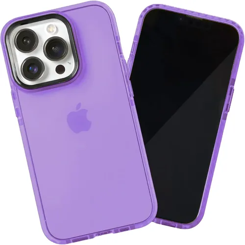 Miniatura 61 de SteepLab Funda de barrera para iPhone 13, protección de 360 grados que absorbe impactos con bisel elevado y colores llamativos (cielo azul brillante)