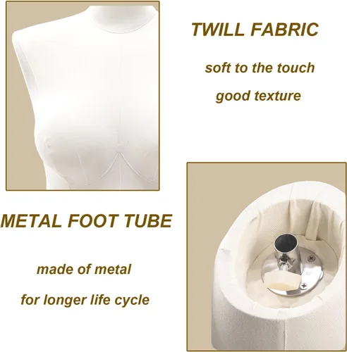 Miniatura 5 de Maniquí femenino de talla grande, figura completa con base de metal, torso de maniquí para tienda de ropa, maniquíes de ventana, ropa, vestidos