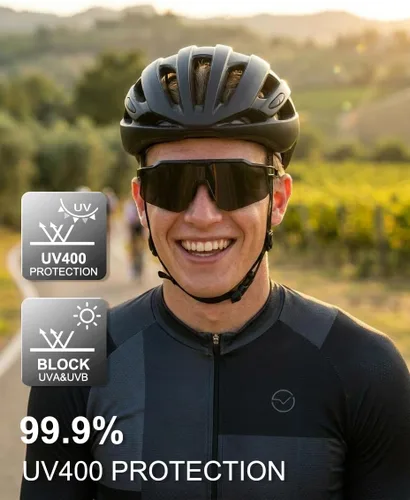 Miniatura 4 de OULAIQI Gafas de sol de ciclismo para hombres y mujeres, lentes de sol de béisbol juveniles, diseño ligero, protección UV400, gafas deportivas Gris
