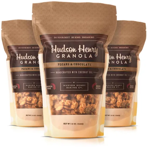 Miniatura 9 de Hudson Henry Granola, arce, pecana y coco, paquete de 12 onzas, paquete de 3, proyecto verificado sin OMG