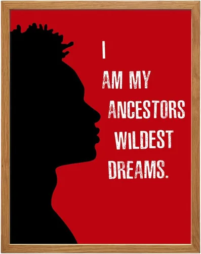 Miniatura 10 de Decoración de pared negra motivacional – Arte afroamericano – Arte de pared con citas inspiradoras para dormitorio de niños, habitación