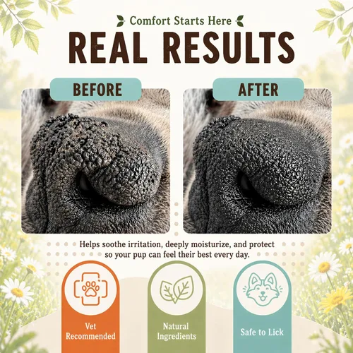 Miniatura 2 de Natural Dog Company Snout Soother Balm Tin 1 oz – Bálsamo para nariz de perro completamente natural para narices secas y agrietadas – Bálsamo