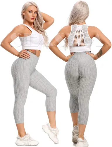 Miniatura 63 de SEASUM - Pantalones de yoga de cintura alta para mujer, con control de abdomen y realce de glúteos, leggings favorecedores para entrenar y correr