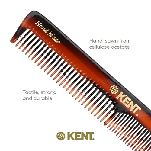 Miniatura 5 de Kent 2T - Peine de dientes finos y anchos para hombres, peine pequeño para barba y bigote, peinado diario y peinetas de aseo para hombre, corte
