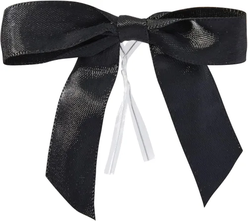 Juvale Lazos de regalo con lazos giratorios, mini lazos para manualidades y envoltura, cinta de poliéster satinado preatada para bolsas de golosinas