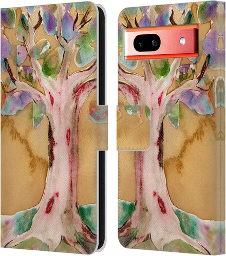Miniatura 7 de Head Case Designs Officially Licensed Wyanne Half Light Nature 2 Leather Wallet Case Compatible with Google Pixel 7a