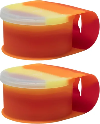Miniatura 33 de Silipint Cuenco de silicona con tapa Go Go Connected, irrompible, no tóxico, apto para lavavajillas (Aurora, 25 onzas, paquete de 2)