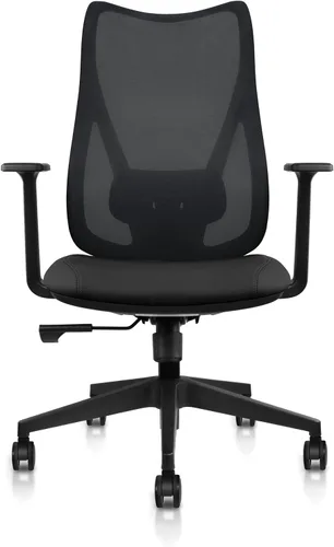 Miniatura 4 de 2xhome Silla de oficina ergonómica Silla de escritorio de malla de respaldo alto Soporte lumbar ajustable de inclinación reclinable Asiento
