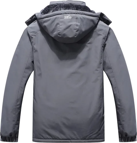 Miniatura 2 de Pooluly - Chaqueta impermeable de invierno, esquí, snowboard, para hombre, con capucha, rompevientos.