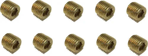 Latón COUNTERSUNK HEX Plug 1/16" Macho NPT MNPT Combustible/Aire/Agua/Aceite/Gas WOG (Cantidad 010)