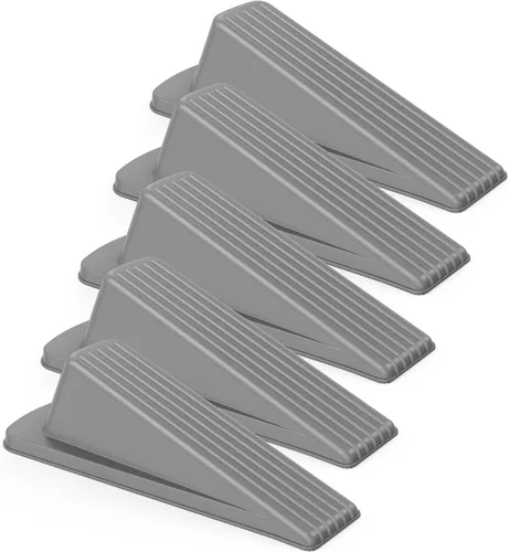 Miniatura 8 de Crosize Topes de puerta para parte inferior de la puerta, topes de puerta de goma premium, cuña de puerta resistente para alfombra, baldosa, Blanco