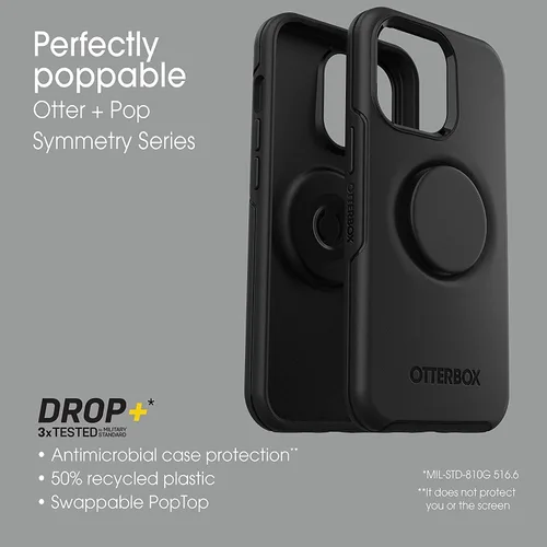 Miniatura 6 de OtterBox + Funda Pop Symmetry Series para iPhone 12 y iPhone 12 Pro (solamente) - Embalaje no minorista - Berry Flow