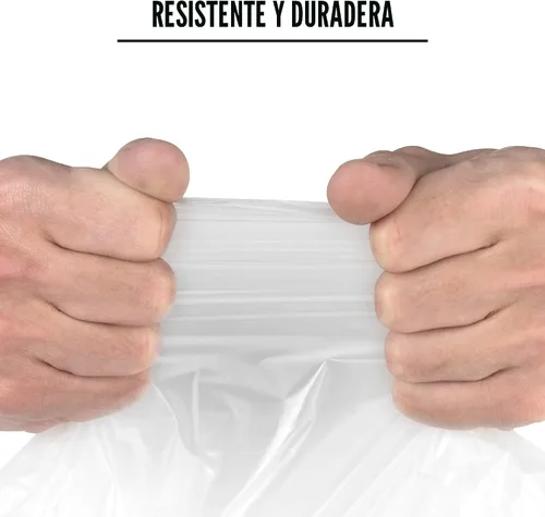 Miniatura 3 de Aluf Plastics - Bolsas de basura transparentes con cordón ajustable, capacidad de 39 galones, grosor de 1.0 mil, 33 x 40 pulgadas, paquete de 70